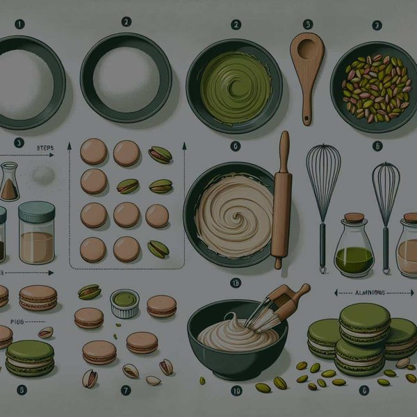 Quelle est la meilleure façon de confectionner des macarons à la pistache avec une ganache montée ?